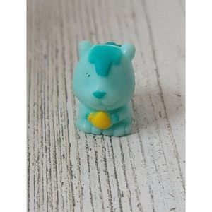 Miniature AS IS blue rubber chipmunk seed pet toy figure